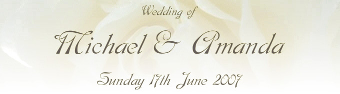 Michael and Amanda's Wedding